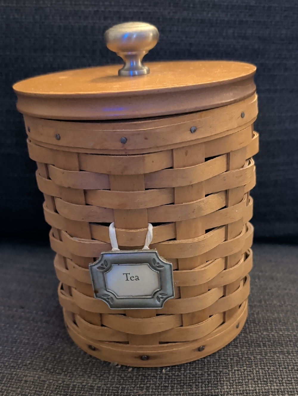 Longaberger Small Canister with Insert And Lid